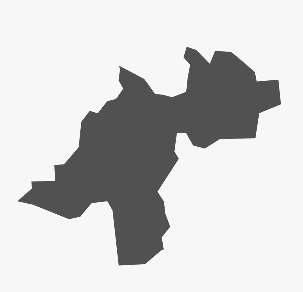 DAVANAGERE District map Karnataka State India vector