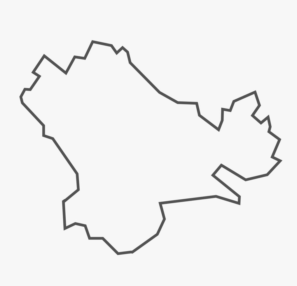 Mysore District map Karnataka State vector