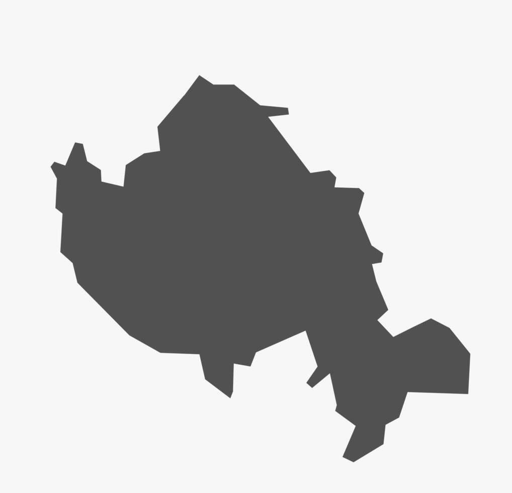 Mandya District map Karnataka State India vector