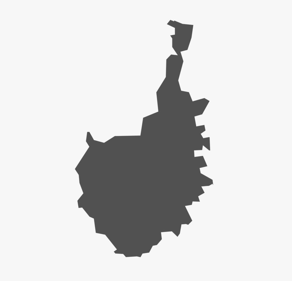 Chitradurga District map Karnataka State India vector