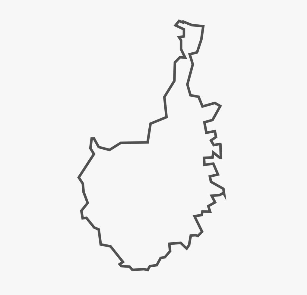 Chitradurga District map Karnataka vector