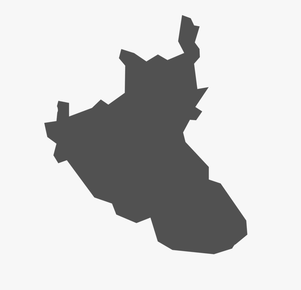Kodagu District map Karnataka State India vector