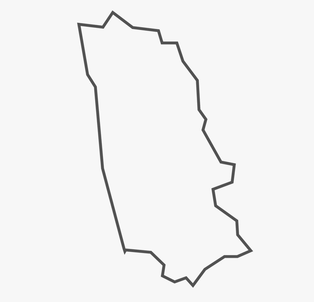 Udupi District map Karnataka vector