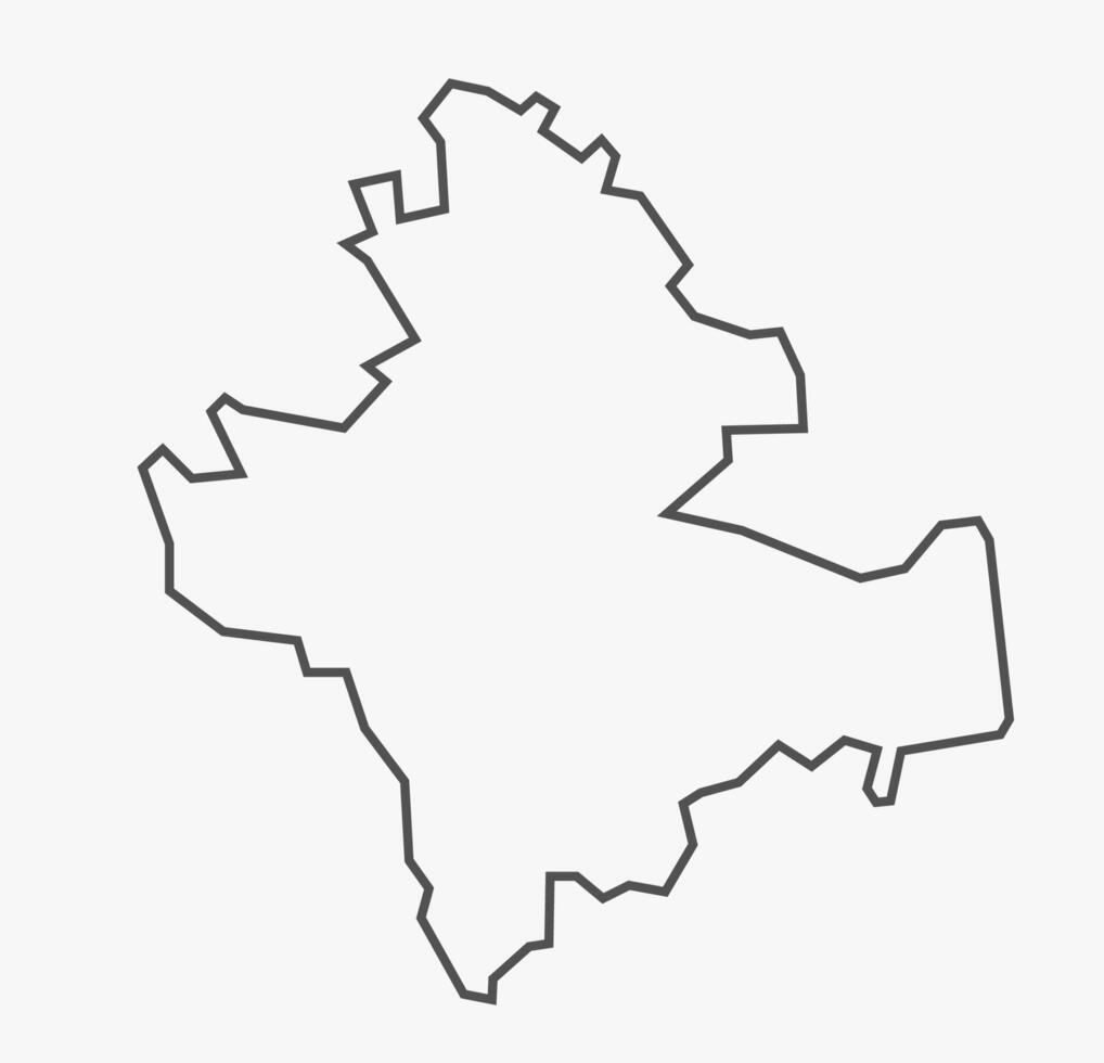 Shimoga District map Karnataka State vector