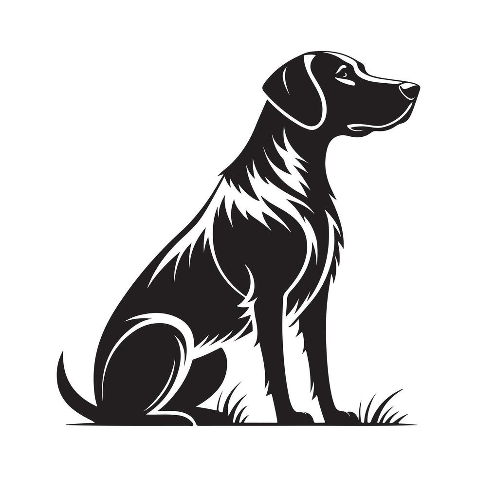 Dog Silhouette Icon Graphic vector
