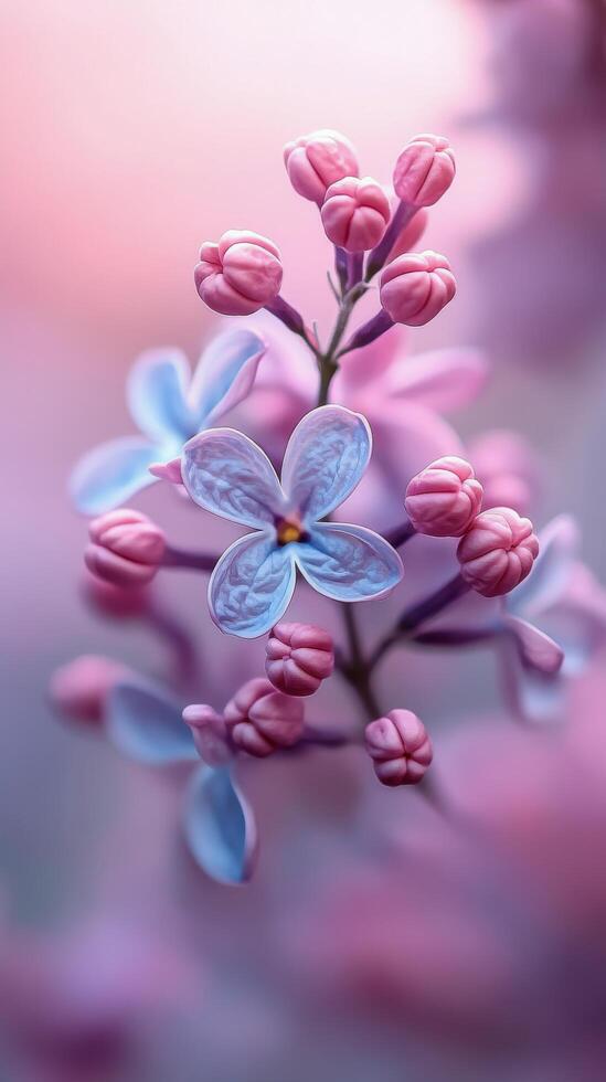 A close up of a bunch of pink flowers photo