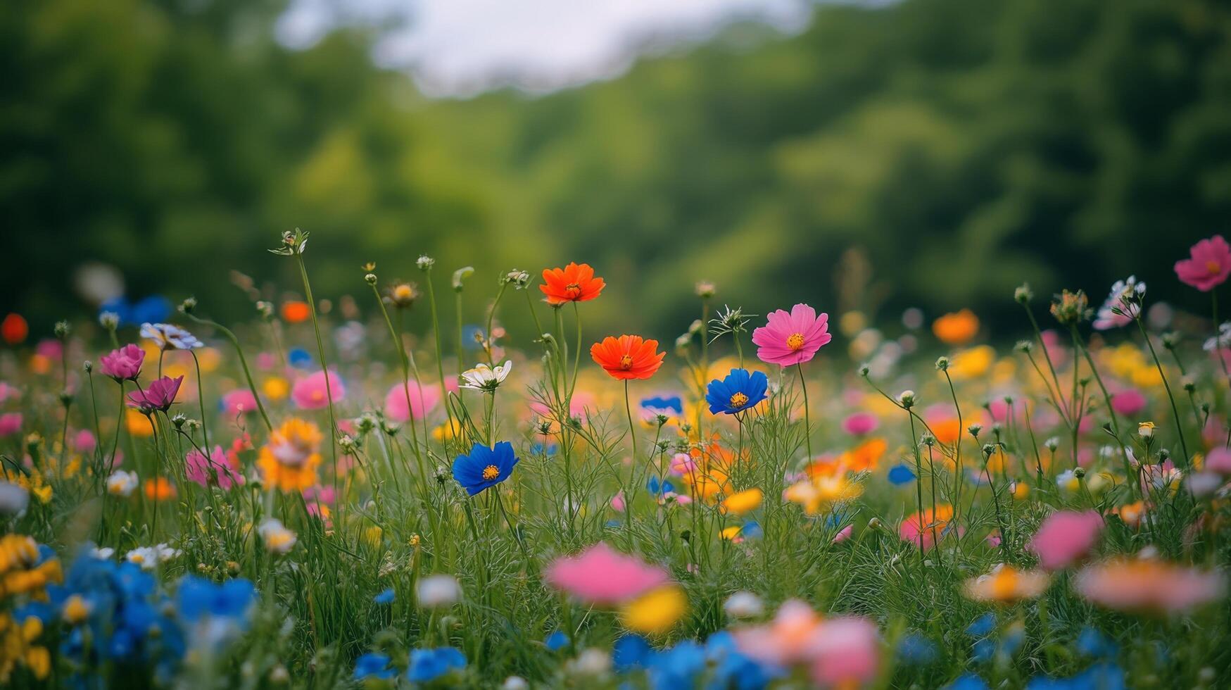 カシニョール 、【BUNCH OF FLOWERS IN MEADOW】 Wrapped Meadow Melody