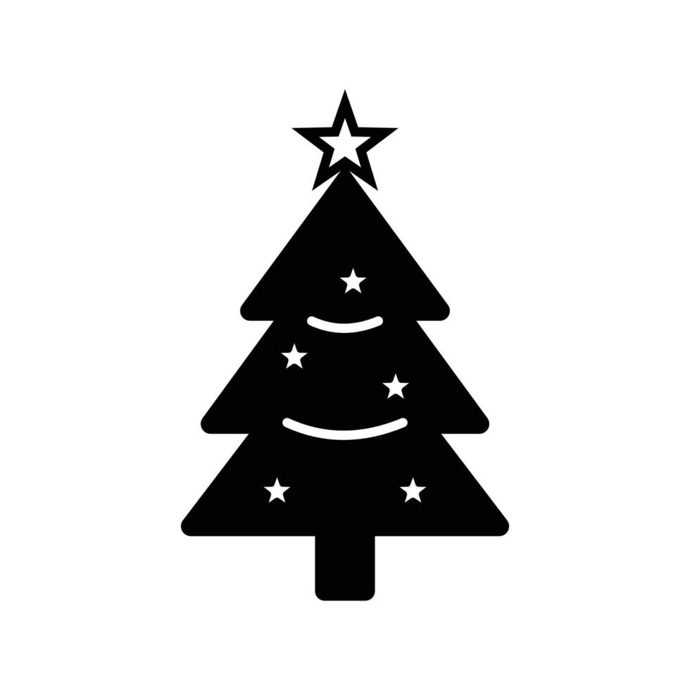 Christmas tree hand drawn illustrations vector