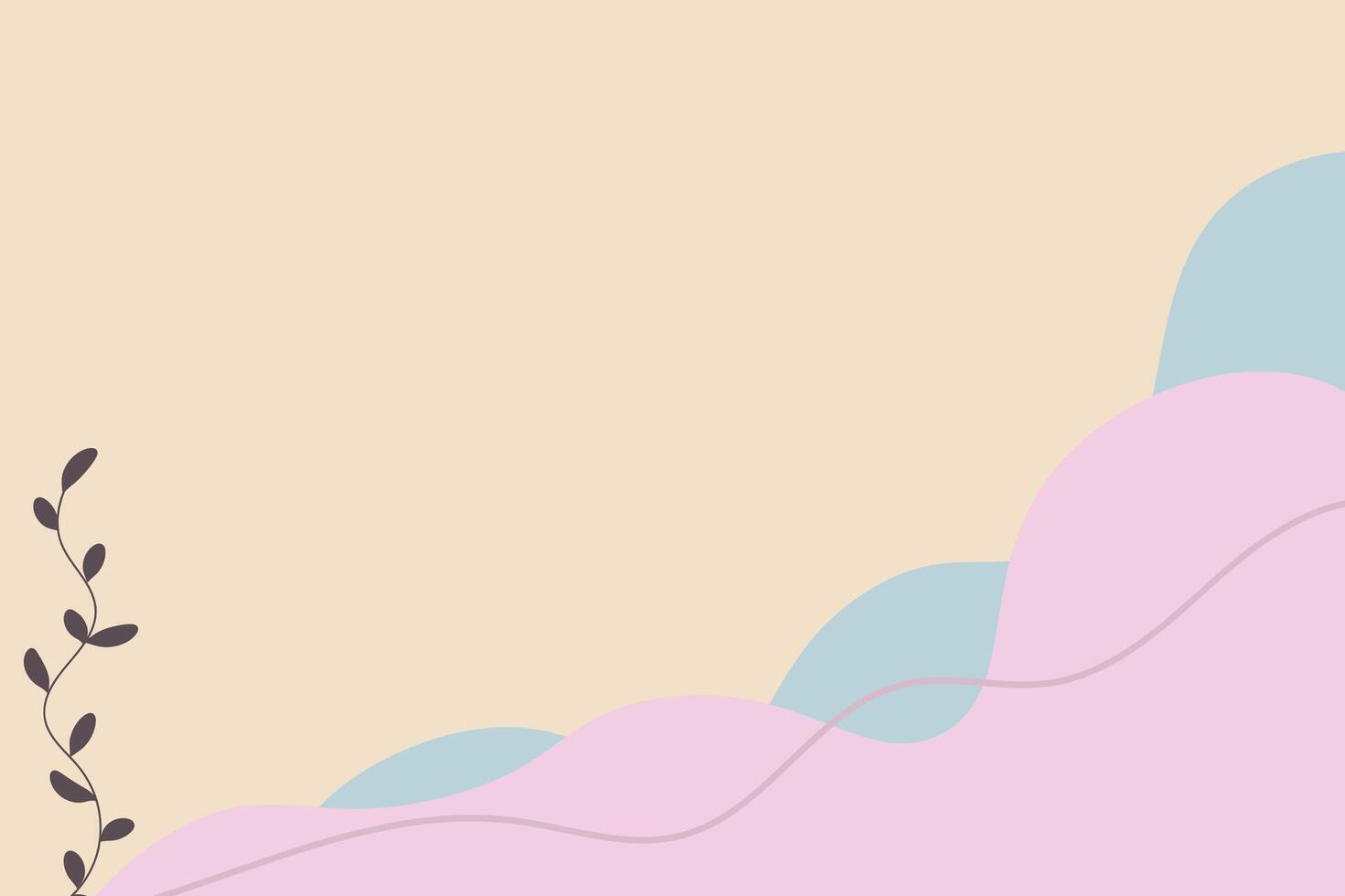 Soft Pastel Background with Minimalist Aesthetic Design vector