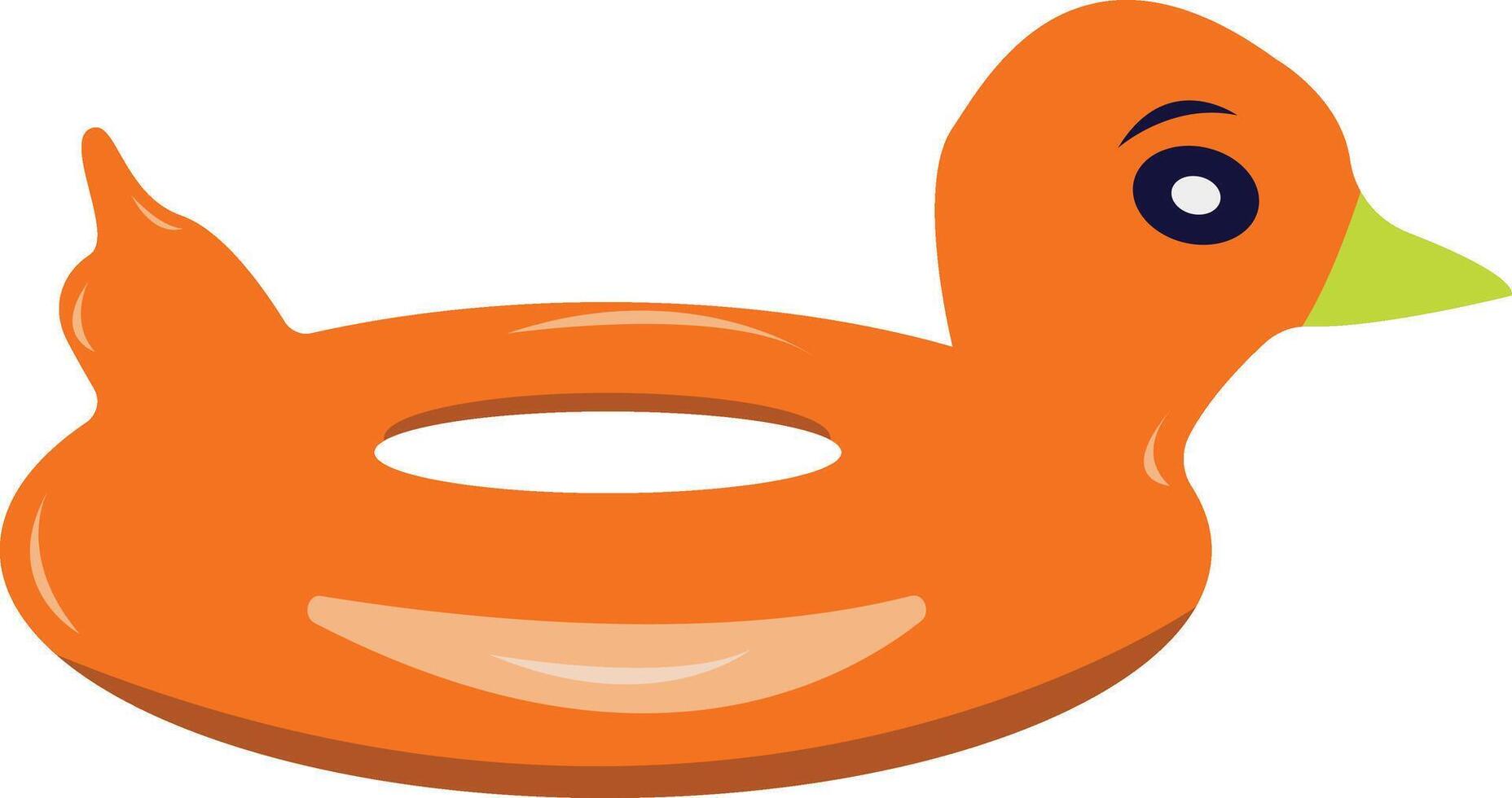 Illustration of inflatable Swimming Ring in Cartoon Design Concept vector