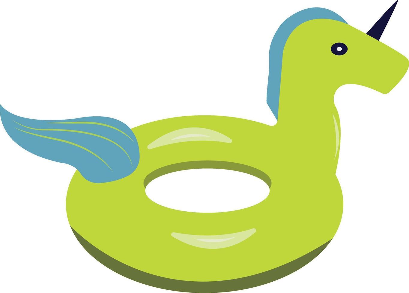 Illustration of inflatable Swimming Ring in Cartoon Design Concept. vector