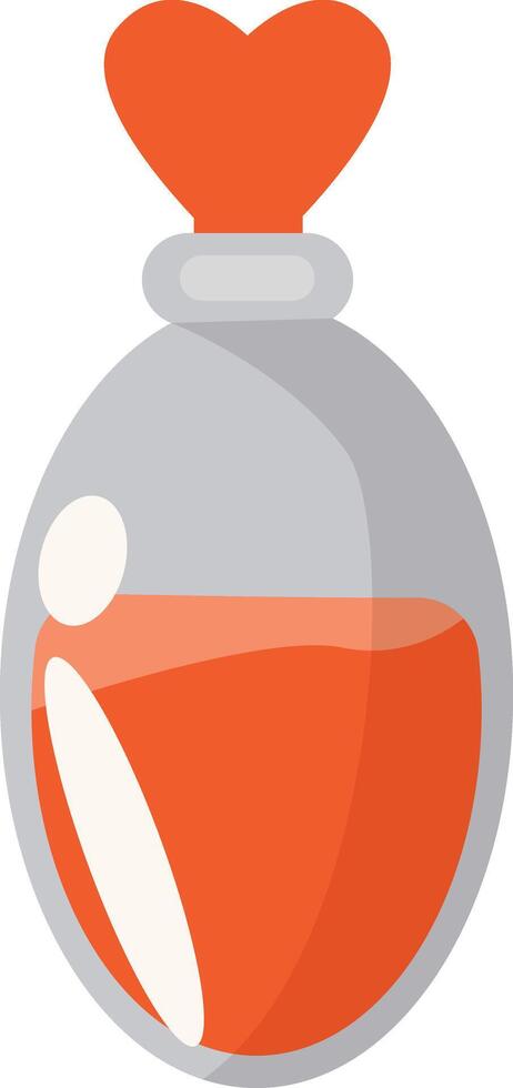 Illustration of Magic Potion Bottle on White Background vector
