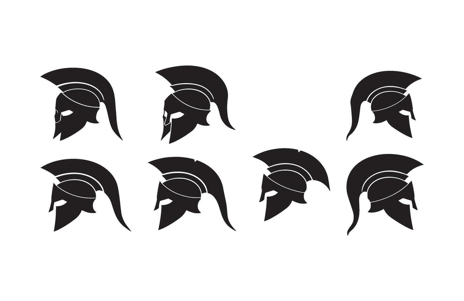 Artwork for Designers and Artists Helmet Logos vector