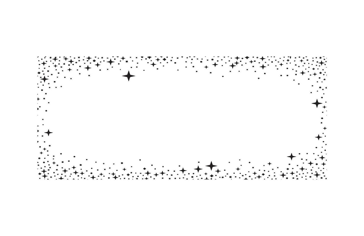 Scattered Starry Sprinkle Shooting Dust vector