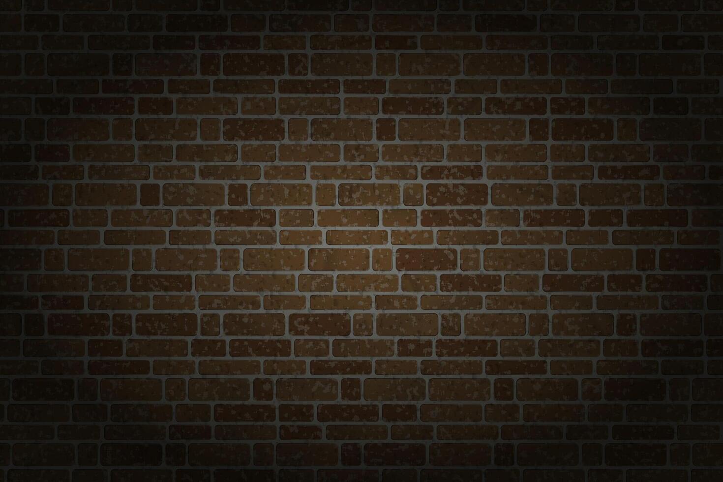 A dark brick wall with a rectangular patterns vector