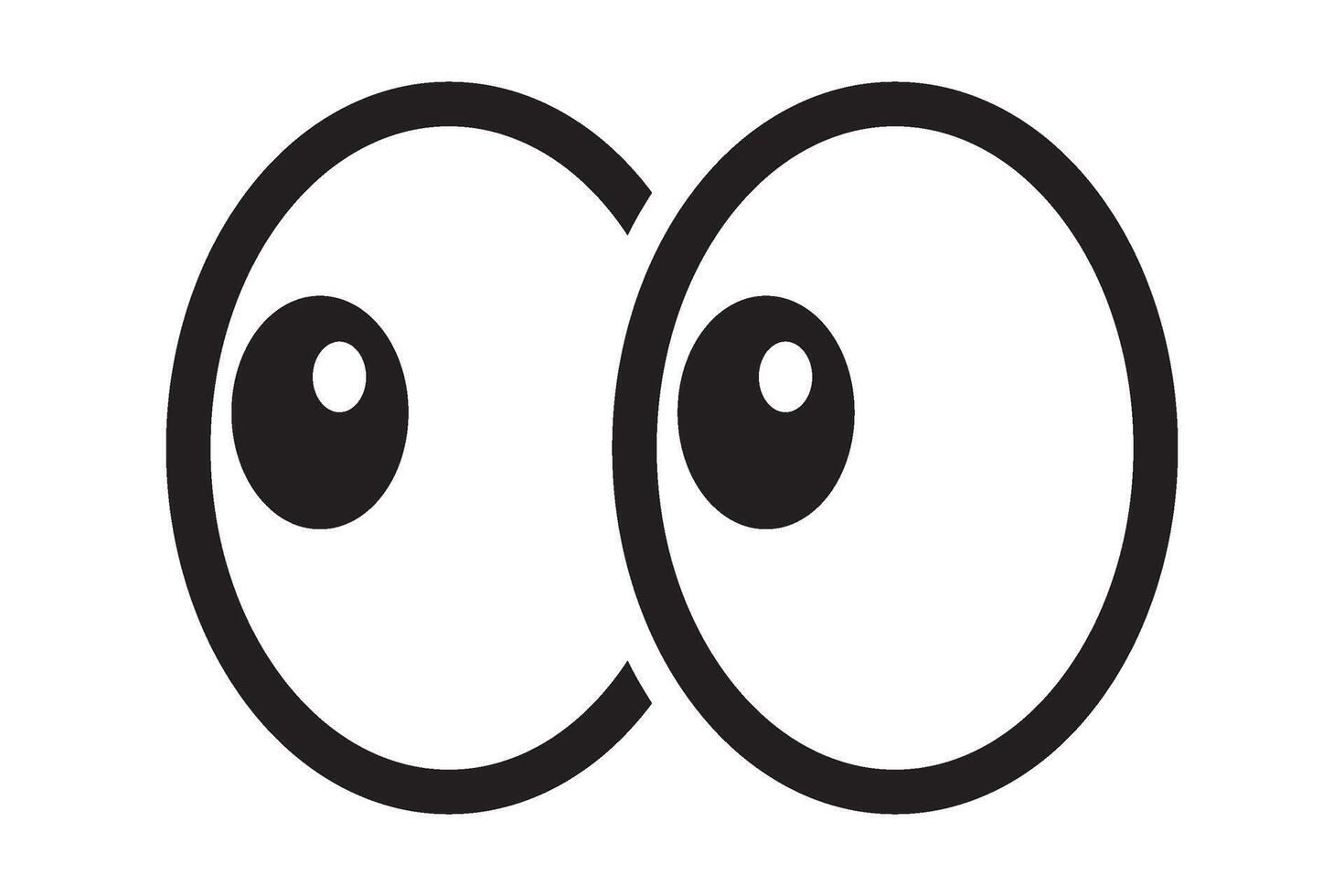 Eyes look icon. vector