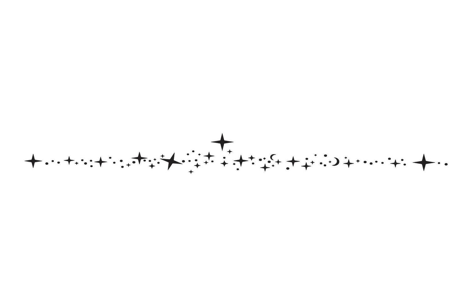 Twinkling Shooting Starry Sprinkle Path vector