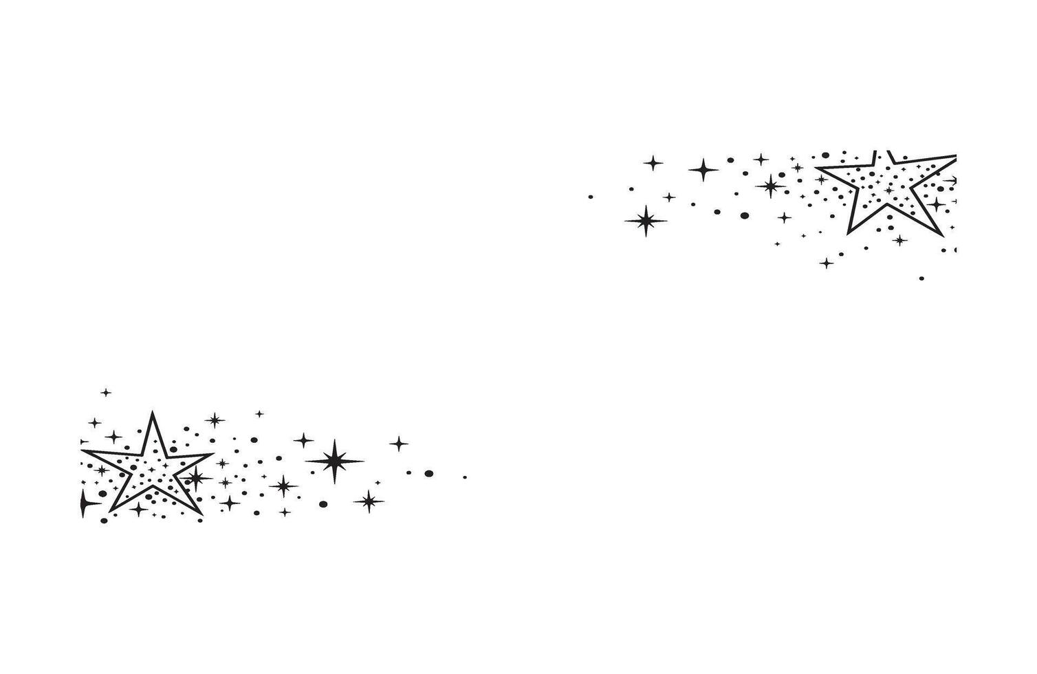 Glowing Trail Starry Sprinkle Shooting vector
