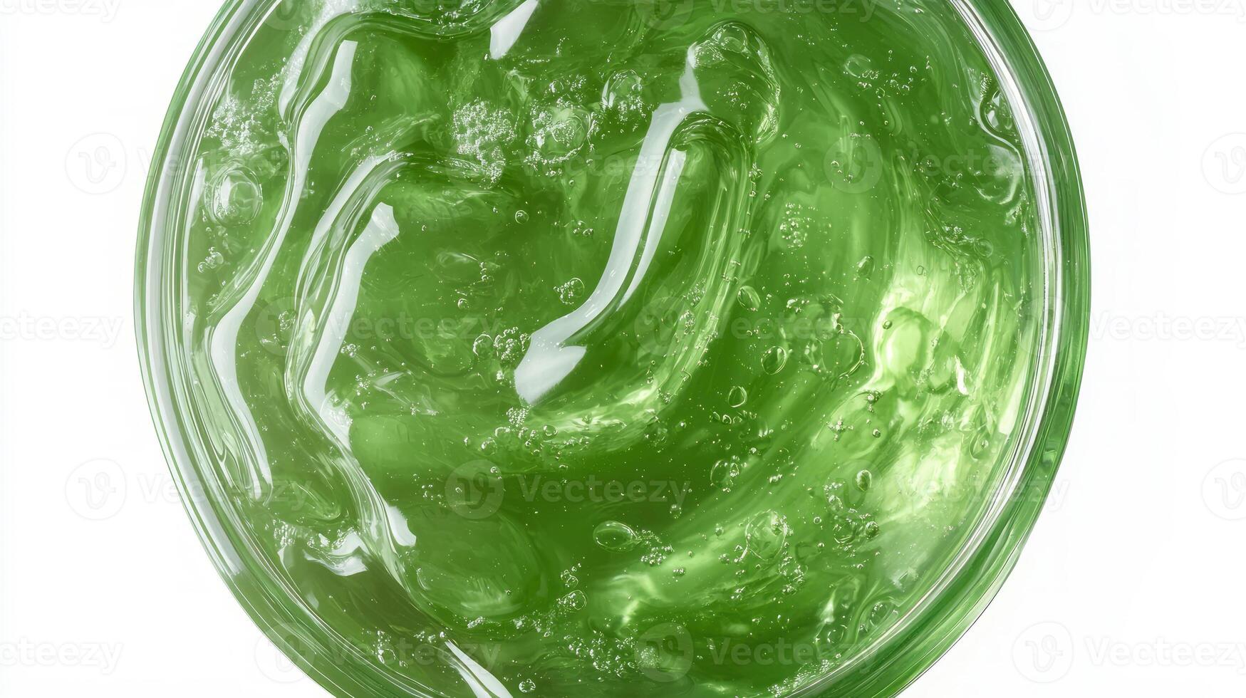 Realistic aloe vera extract in drop for skincare and wellness design photo