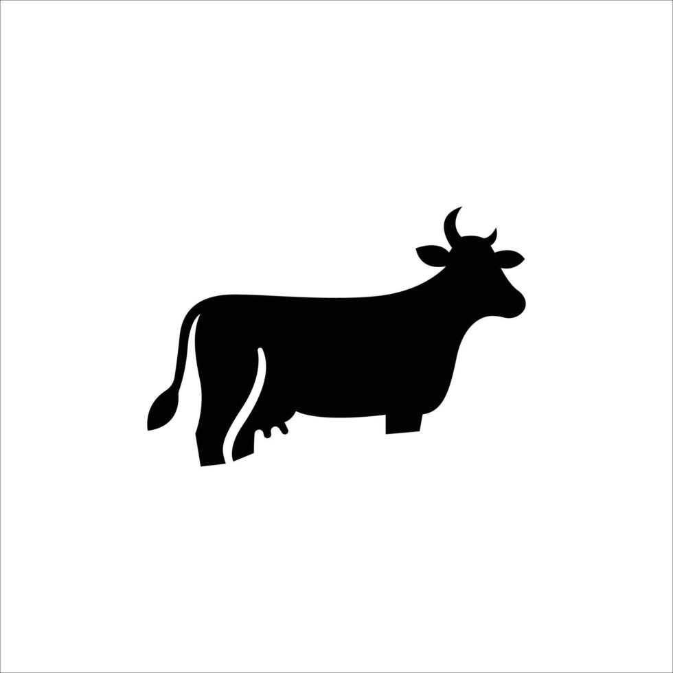 Cow head logo vector