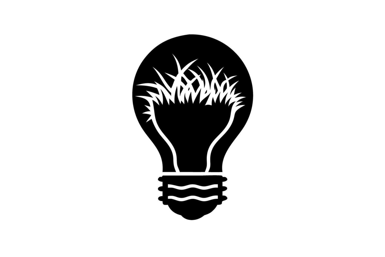 Energy saving lightbulb with a tree growing from the inside, emphasizing environmental sustainability for Earth Day vector