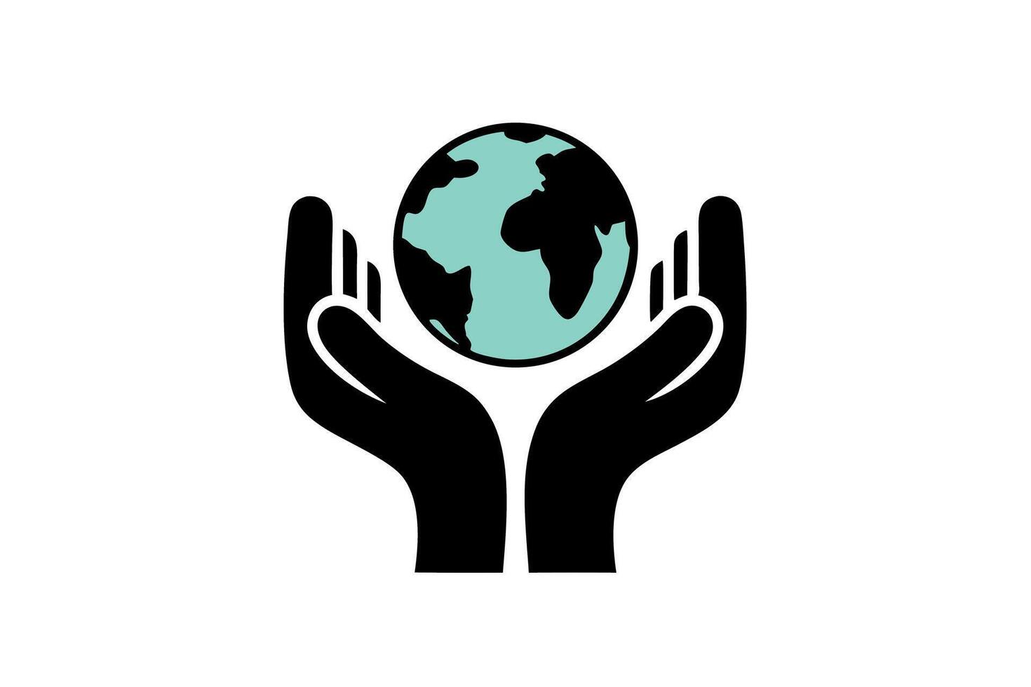 Protecting Our Planet Earth A Symbol Earth Day of Global Care and Environmental Conservation vector