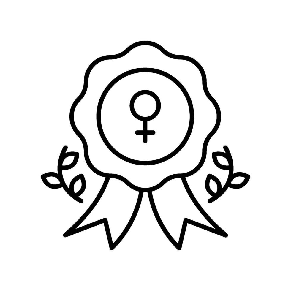 Rosette outline icon. EPS 10 file vector