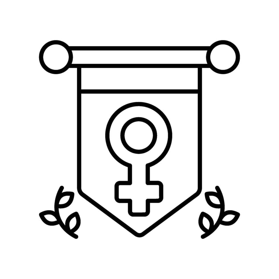 Banner. outline icon. EPS 10 file. vector