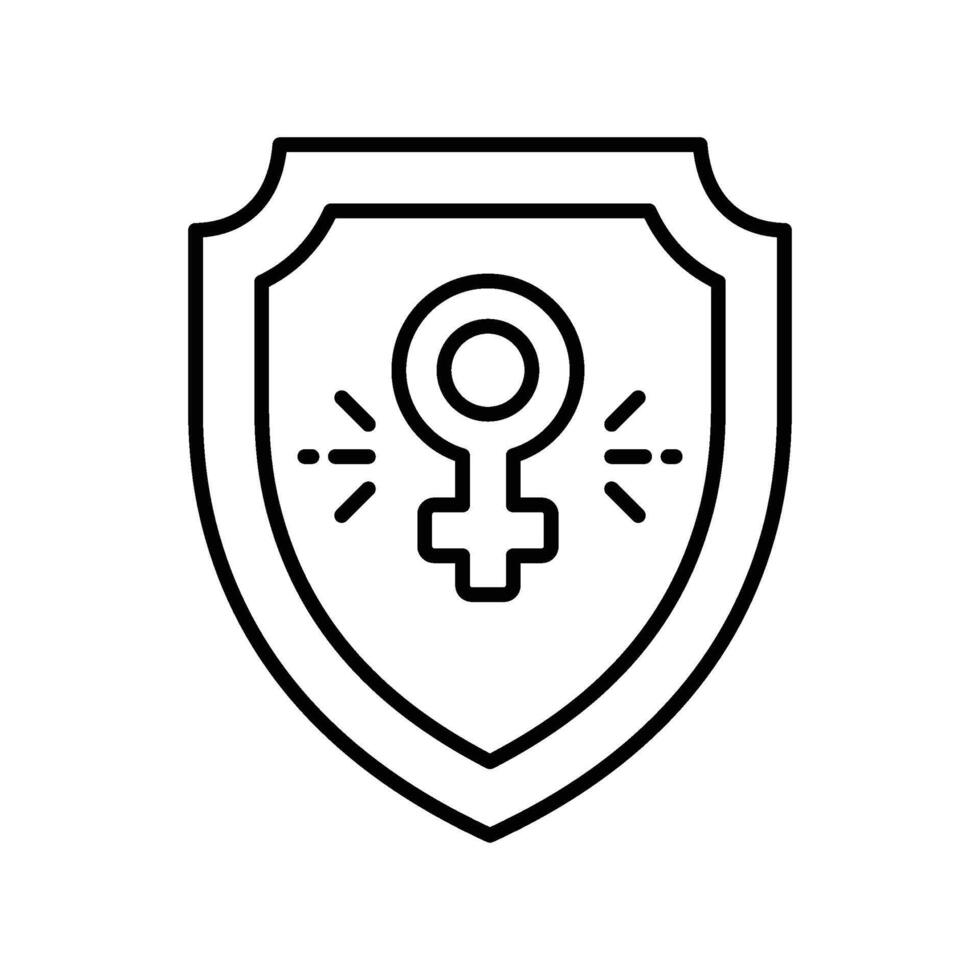 Shield outline icon. EPS 10 file vector