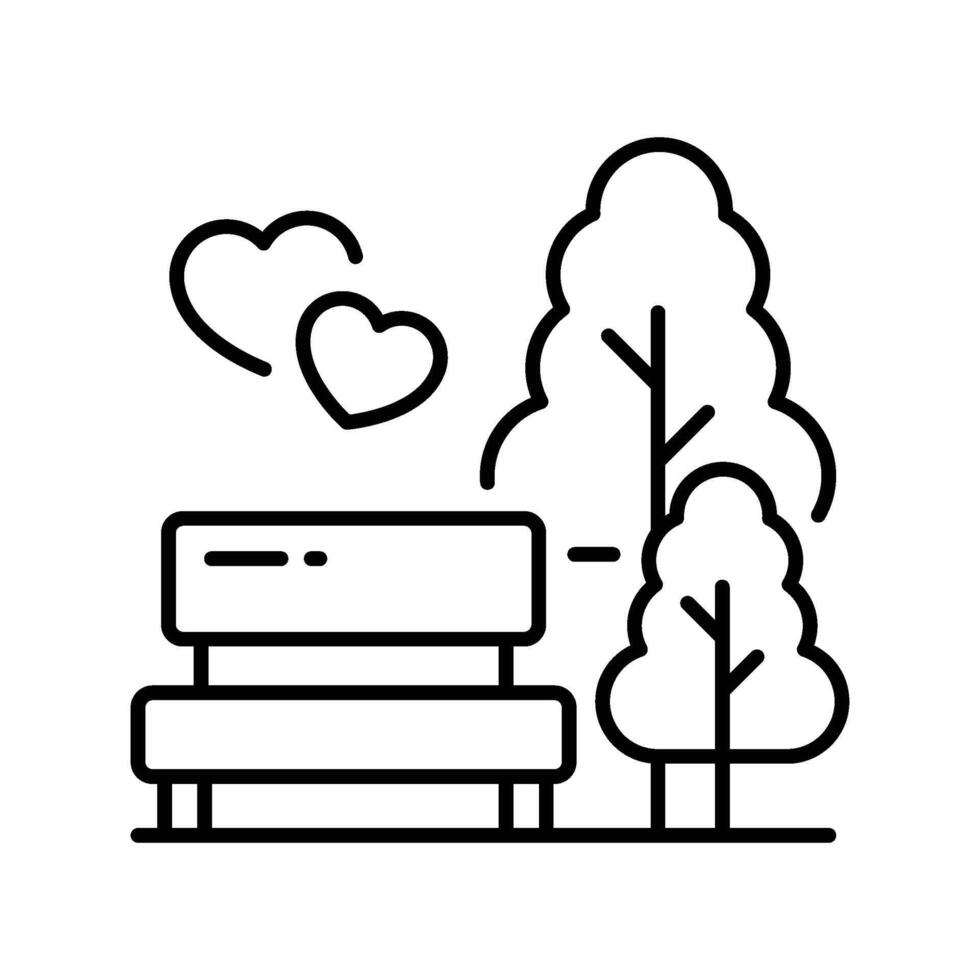 Park filled icon. EPS 10 file vector