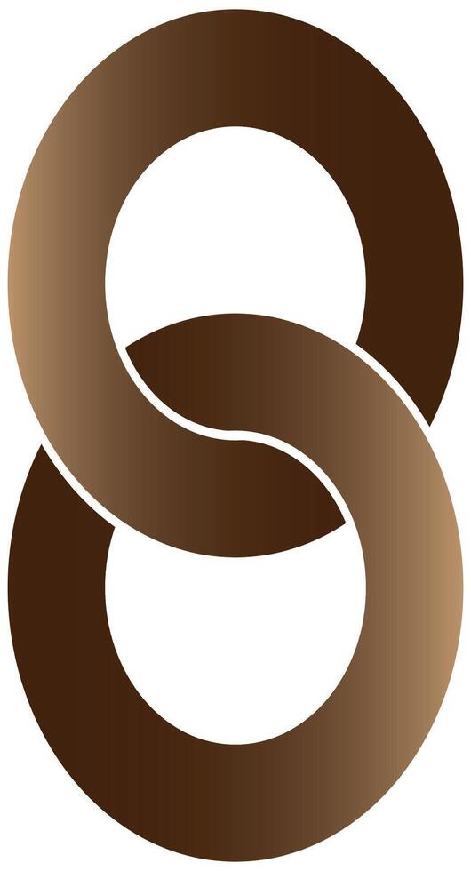 Abstract 8 logo design style illustration vector