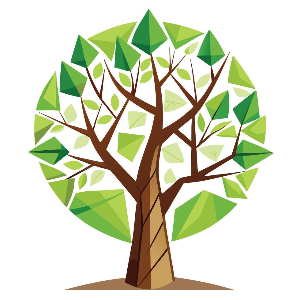 Generate Cracked Glass Leaves for Flat Design vector