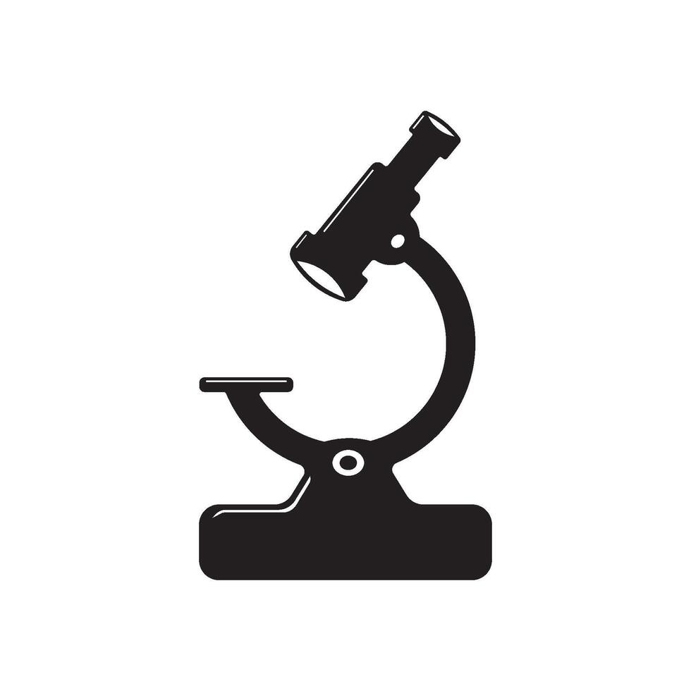 black microscope icon element design vector