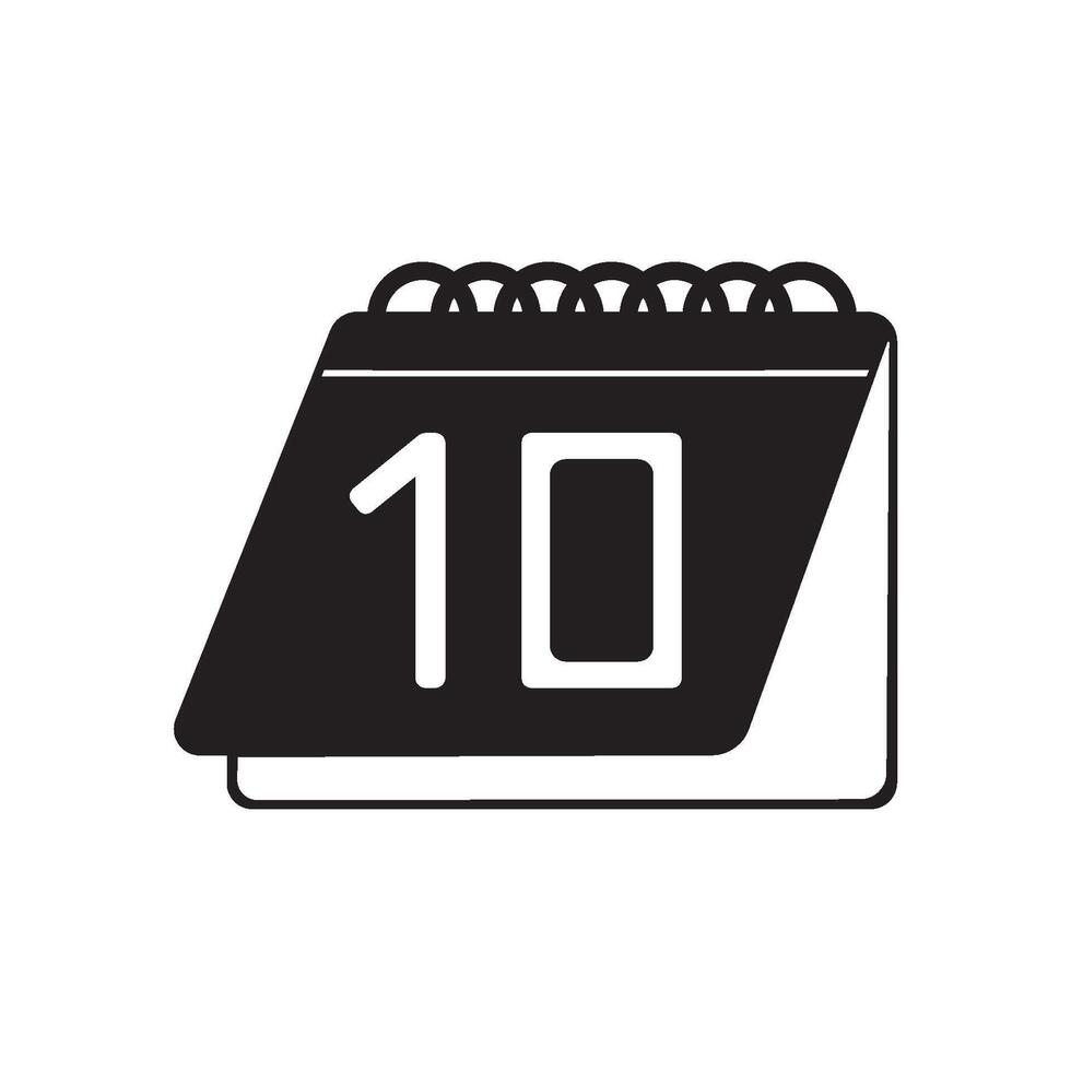 black calender icon element design vector
