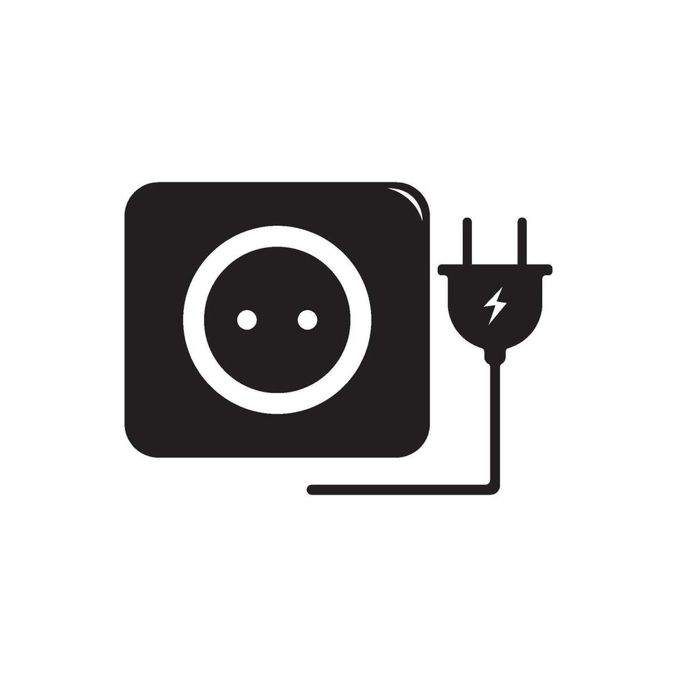 electric cord icon element design vector