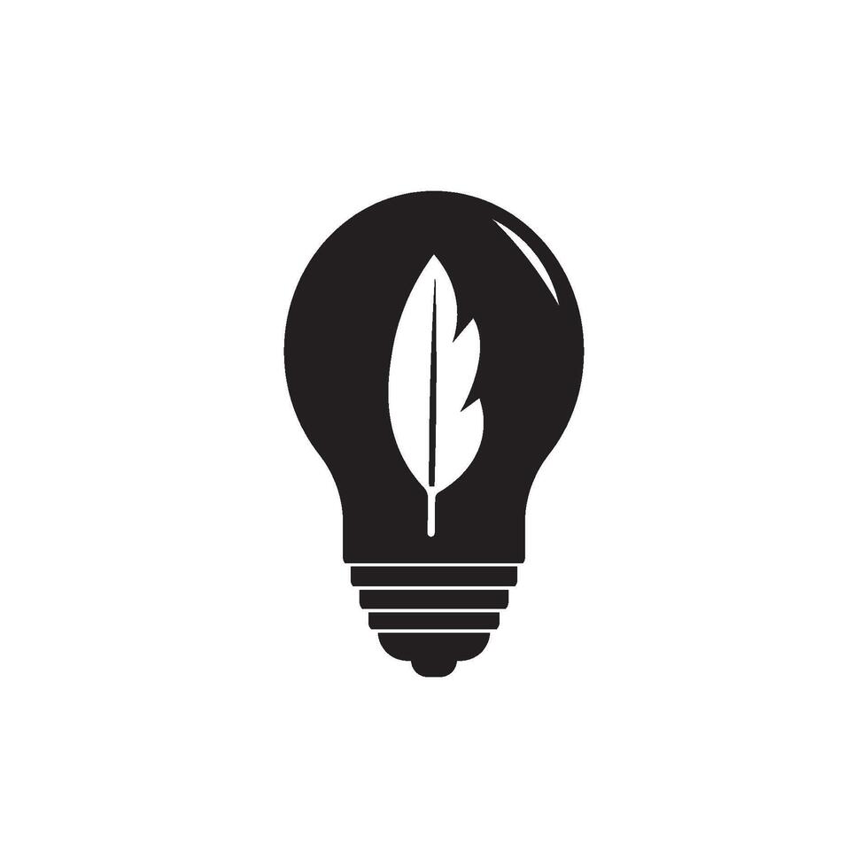 black bulb icon element design vector