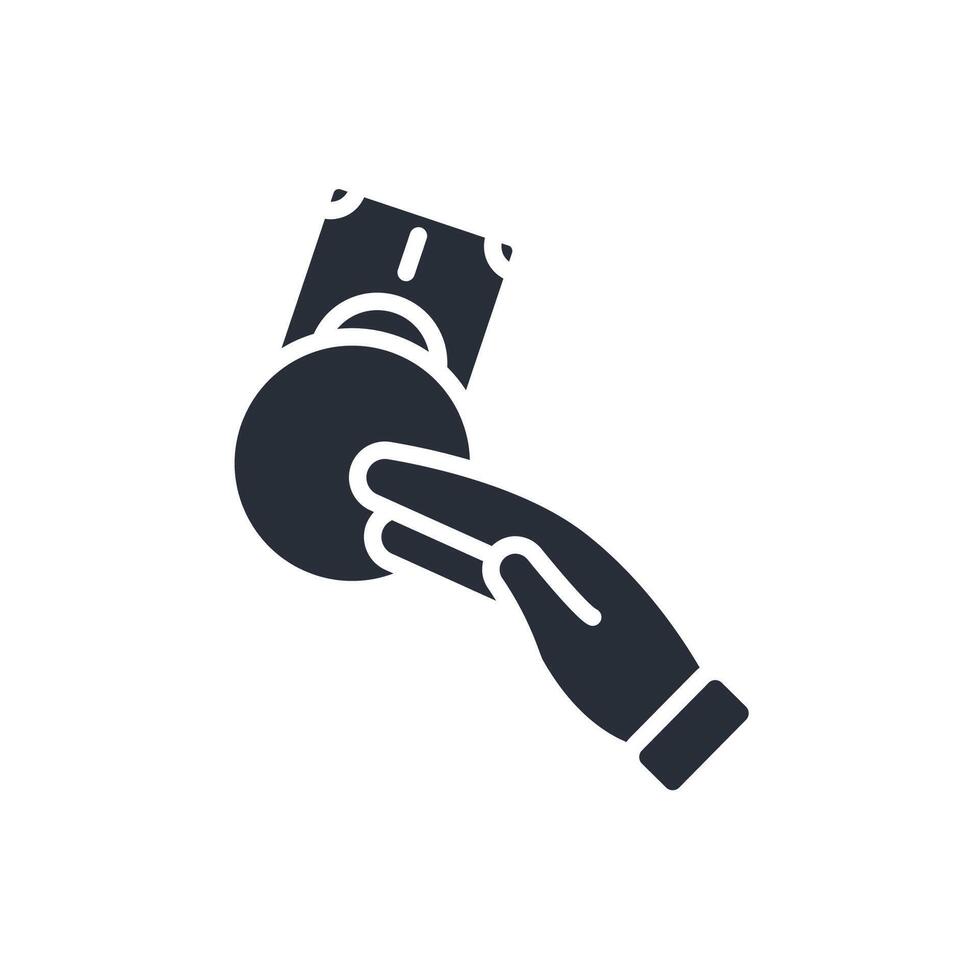 pay black icon style vector