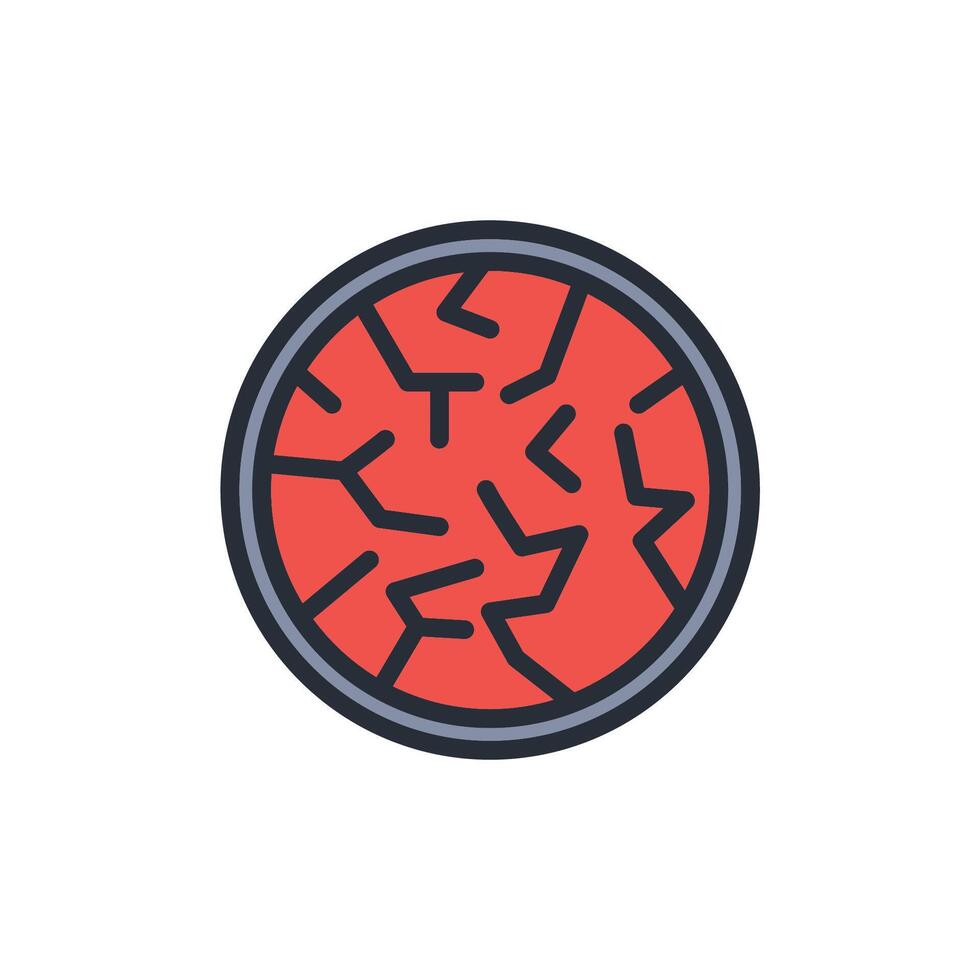 dry skin colours icon style vector