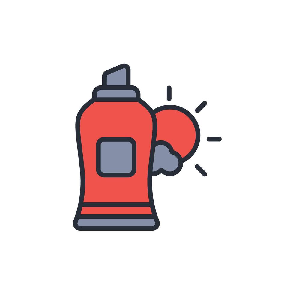 sunscreen colours icon style vector