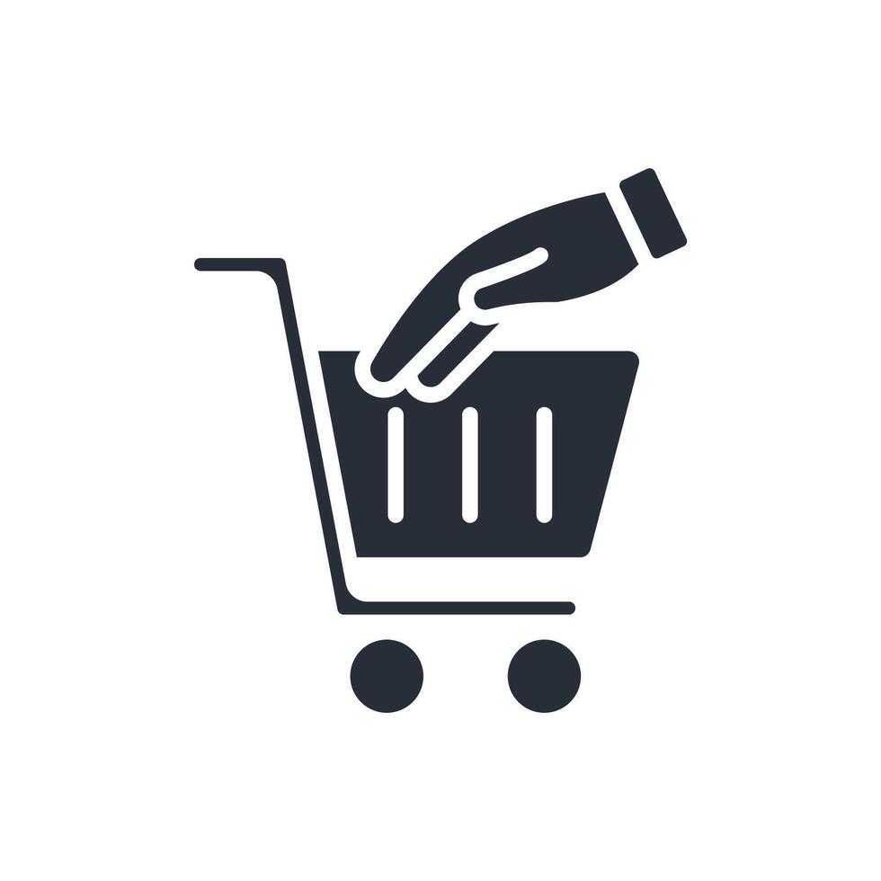 checkout black icon vector