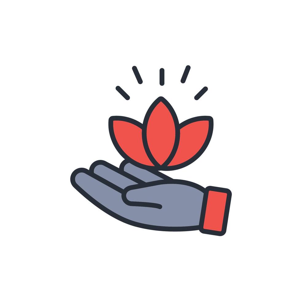 wellness icon colours icon style vector