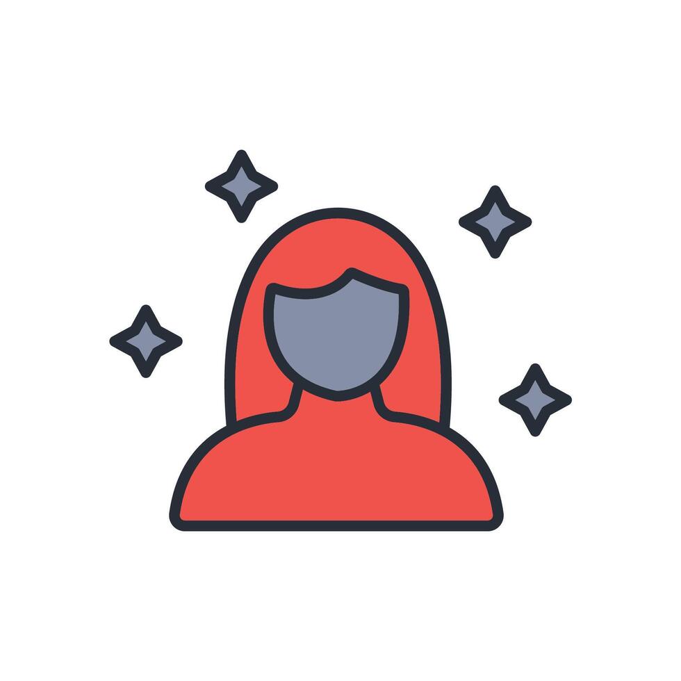 skincare colours icon style vector