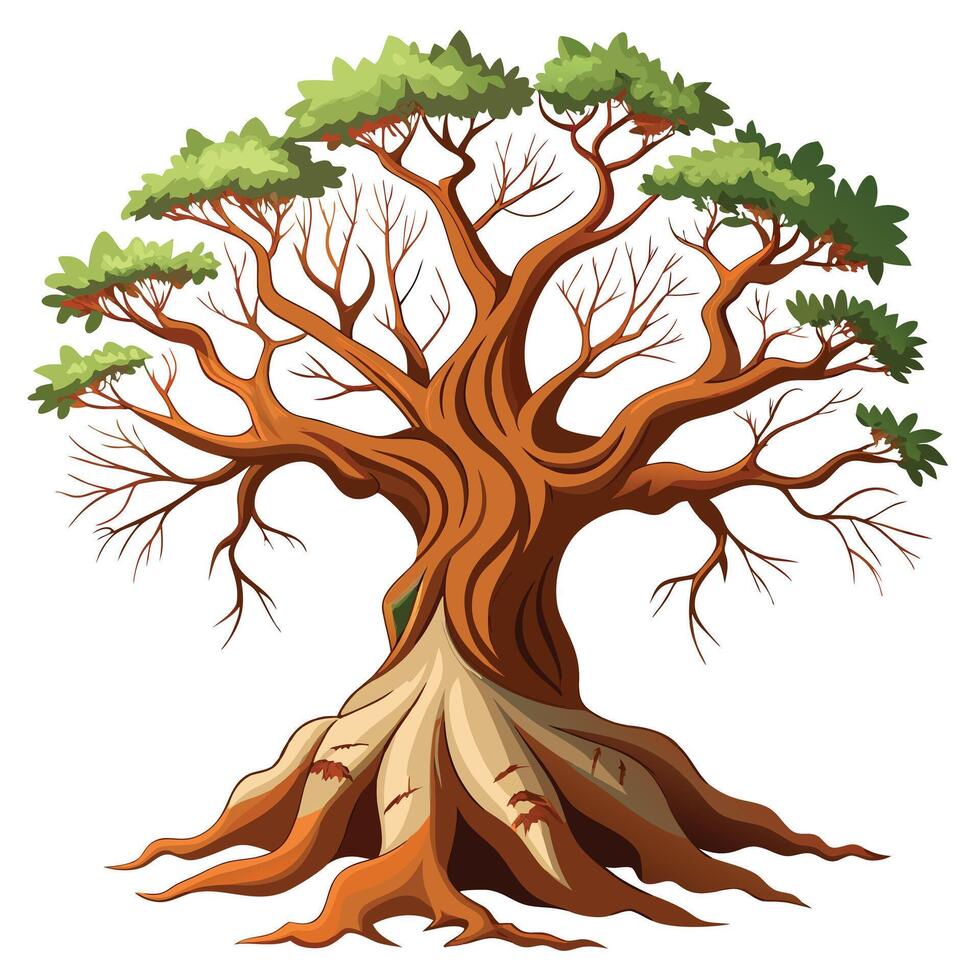 Vintage Tree Old Weathered Design vector