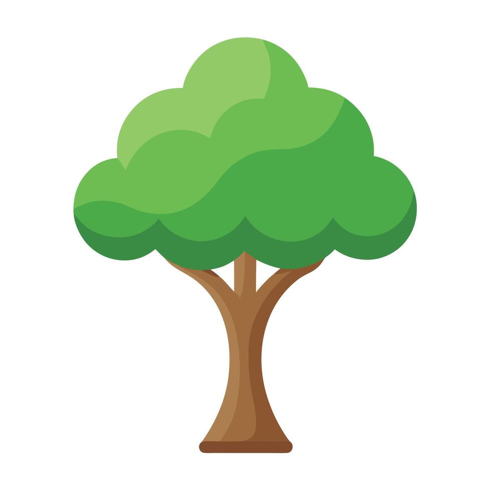 Modern flat tree icon design for various digital and print uses vector
