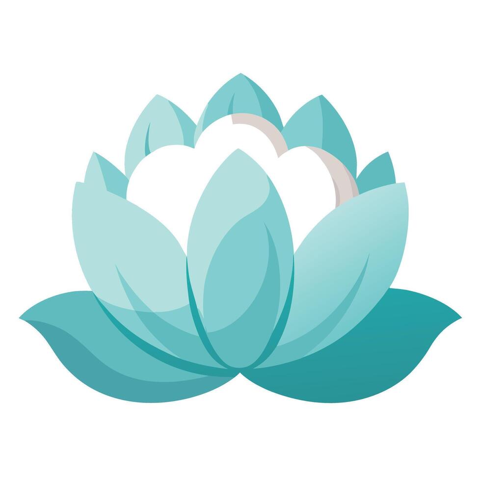 Cloud petal lotus with soft fuzzy edges illustration delicate floral vector