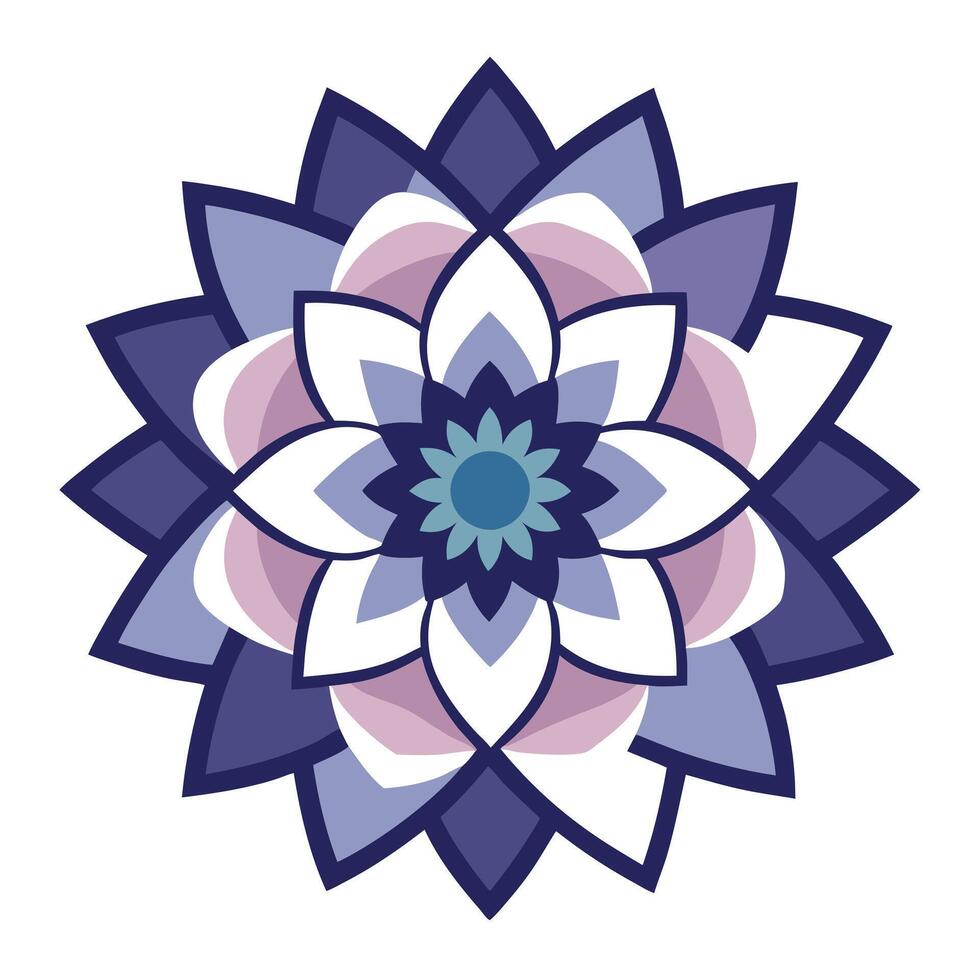 Elegant zigzag edge petal blossom featuring its precise geometric pattern in design vector