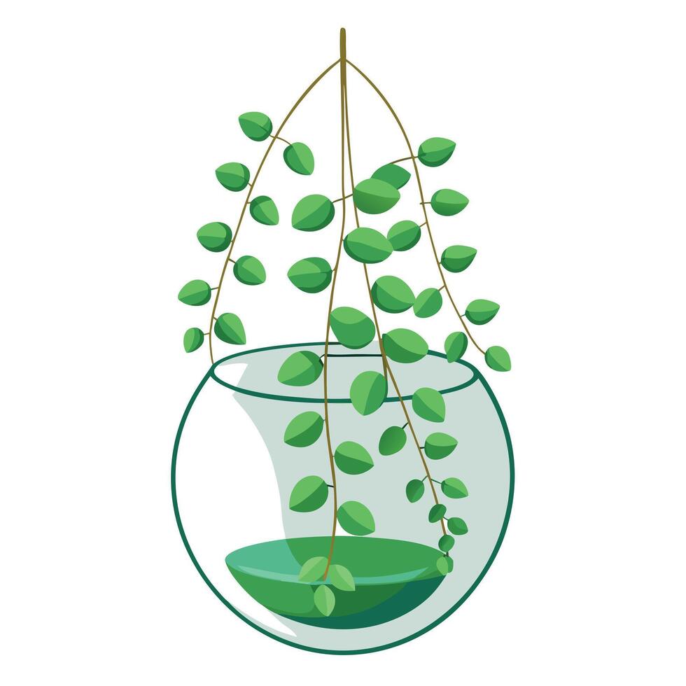 Charming String Of Pearls Displayed In A Glass Bowl vector