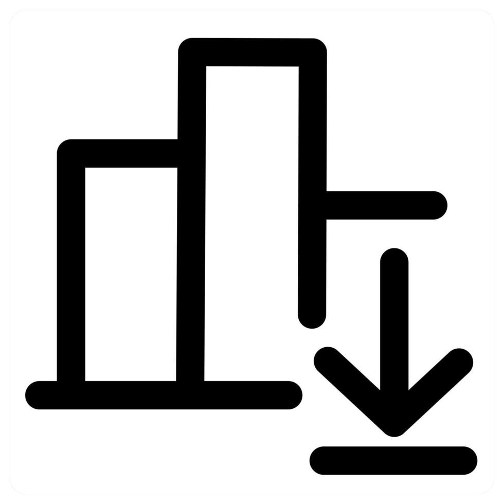 Download Graph and statistics in black color vector
