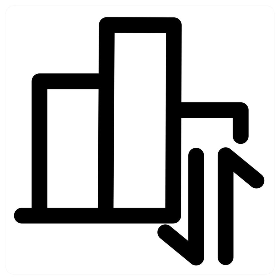 Graph Sync and statistics in black color vector