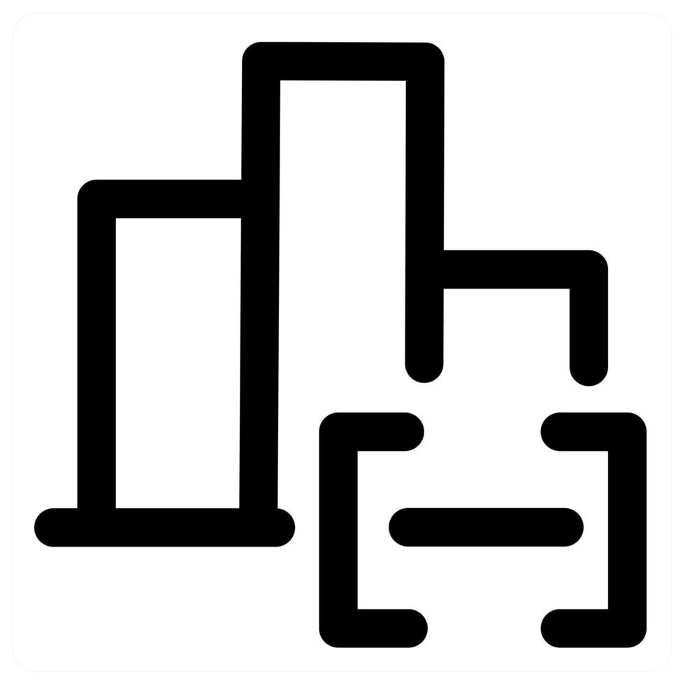 Graph and chart concept in black color vector